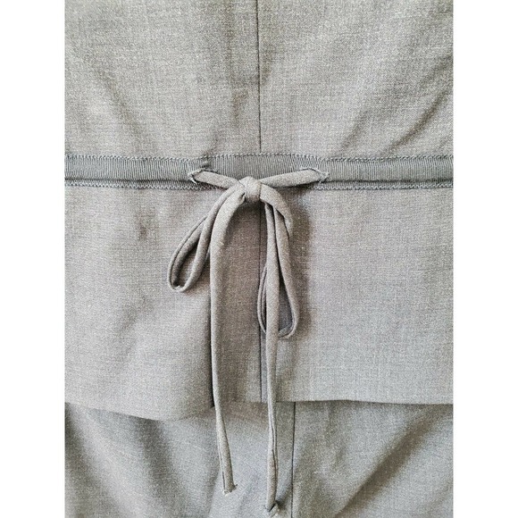 BCBGMAXAZRIA Women Solid Gray Wool Two Buttons Blazer & Pant 2 Piece Suit Size M - Picture 6 of 15